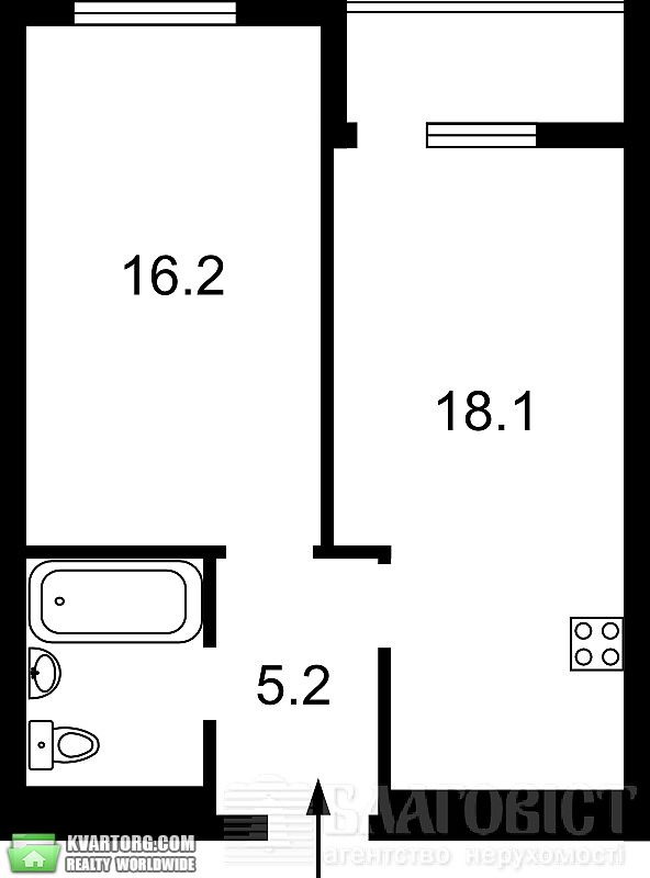 Sell 1-room apartment. Киев,  Завальная — photo 4