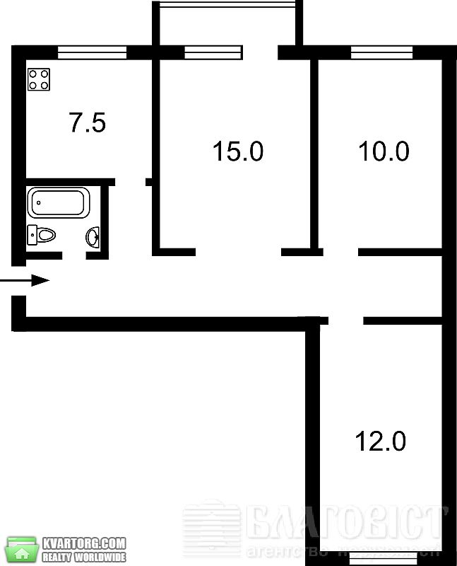 Sell 3-room apartment. Киев,  Щербакова — photo 2