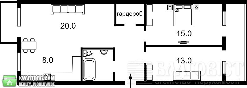 Sell 3-room apartment. Киев,  Гордиенко пер — photo 3
