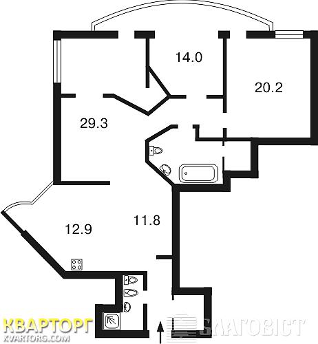 продам 3-комнатную квартиру. Киев,   Руданского - фото 9