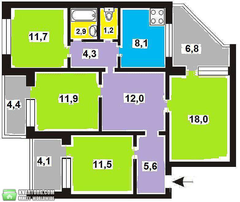 Sell 4-room apartment. Киев,  Бальзака — photo 8