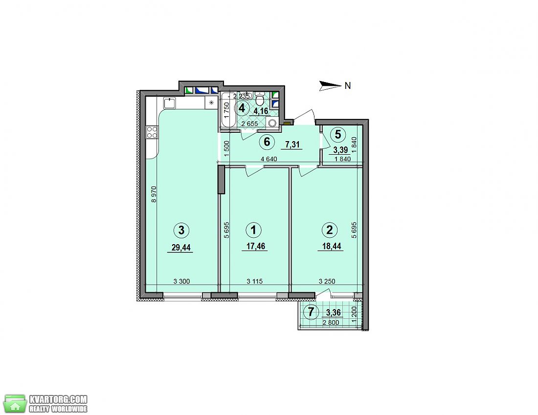 Sell 3-room apartment. Киев,  Расковой — photo 2