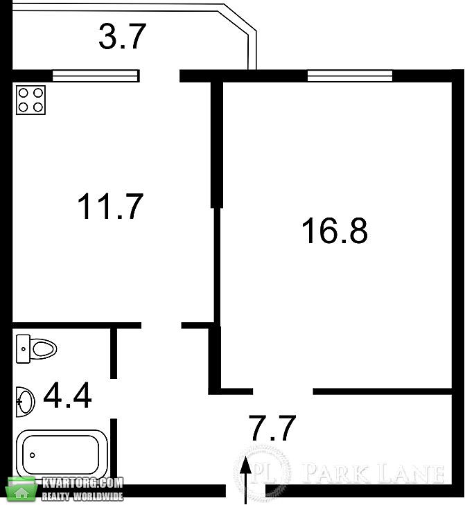 Sell 1-room apartment. Киев,  Ломоносова — photo 3