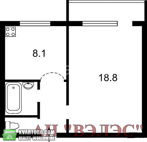 Sell 1-room apartment. Киев, Лайоша Гавро — photo 6