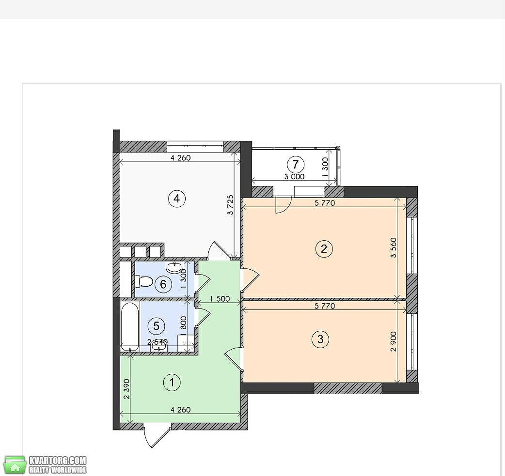 Sell 2-room apartment. Киев, Никольско – Слободская — photo 3