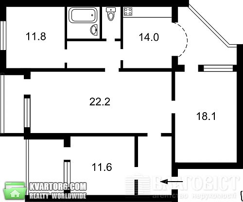 Sell 4-room apartment. Киев, Тростянецкая — photo 2