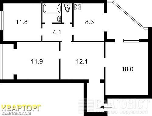 Sell 3-room apartment. Киев, Срибнокильская — photo 8