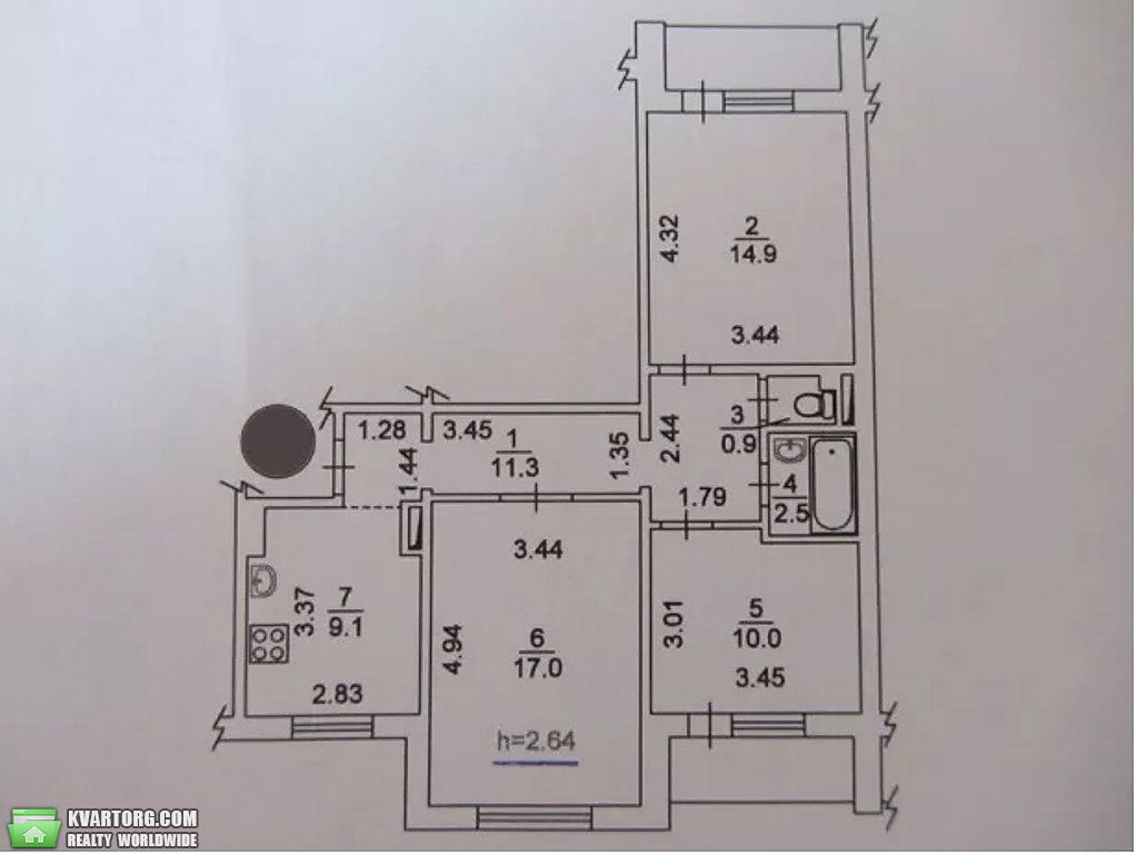 Sell 3-room apartment. Киев,  Маяковского — photo 7