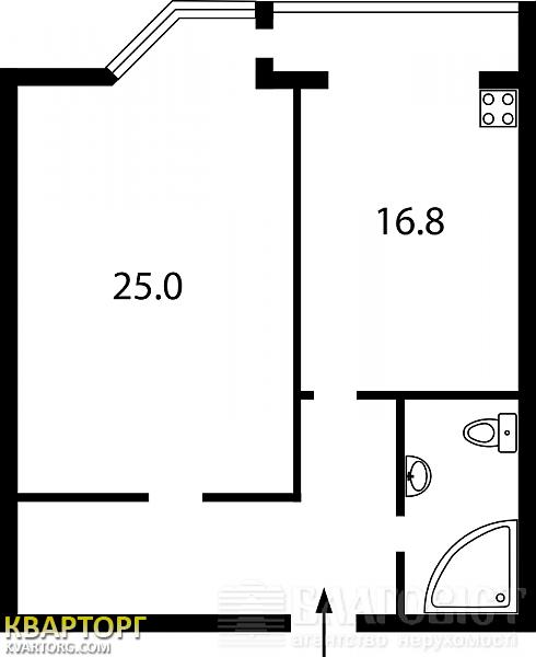 Sell 1-room apartment. Киев,  Ломоносова — photo 5