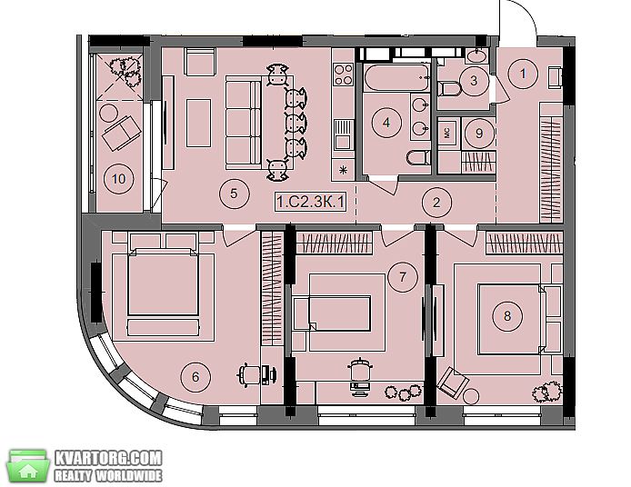 Sell 3-room apartment. Киев,  Расковой — photo 10