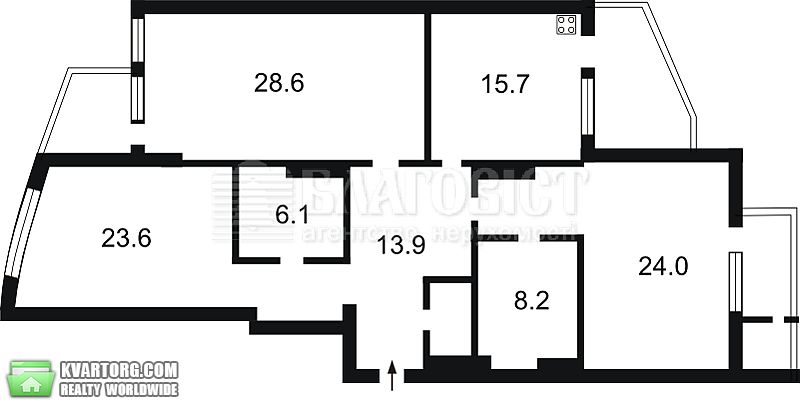 Sell 3-room apartment. Киев,  Леси Украинки бул — photo 1