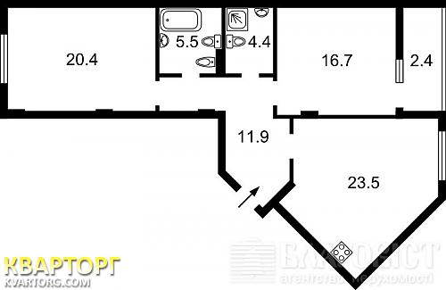 Sell 3-room apartment. Киев,  Вышгородская — photo 3