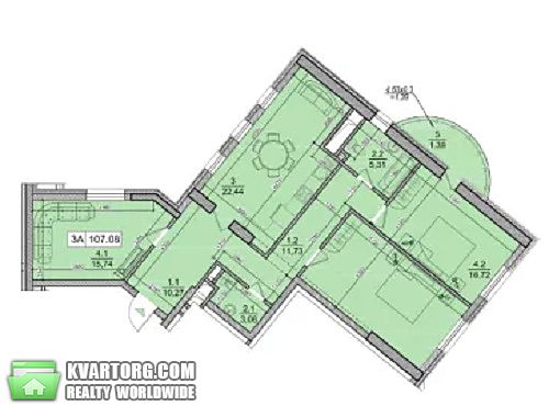 Sell 3-room apartment. Киев,  Лабораторный пер — photo 2