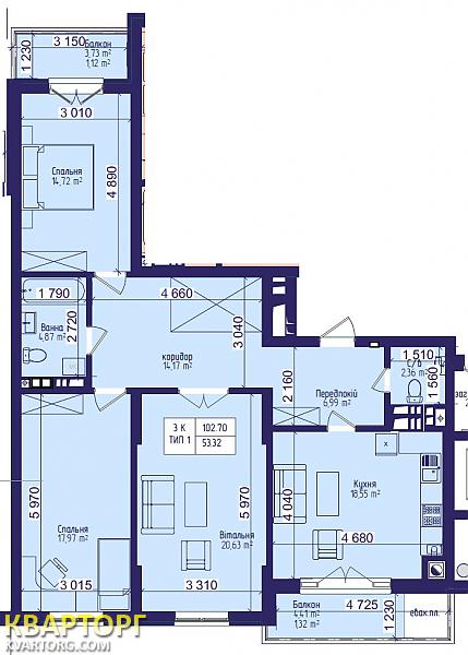 продам 3-комнатную квартиру. Киев,  Ватутина - фото 5