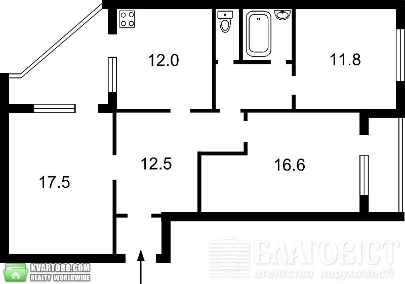 Sell 3-room apartment. Киев,  Драгоманова — photo 6