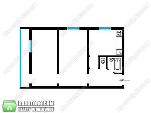 продам 2-комнатную квартиру. Киев,   Курбаса - фото 1