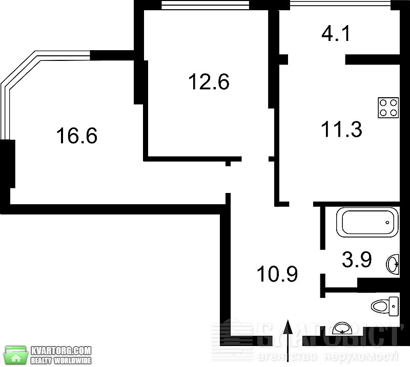 Sell 2-room apartment. Киев,  Гмыри — photo 2