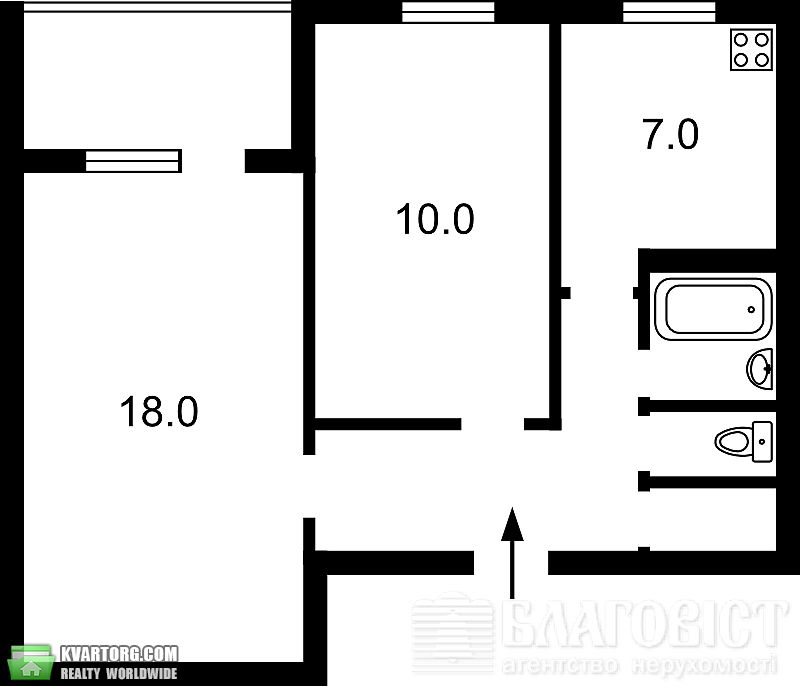 Sell 2-room apartment. Киев,  Героев Сталинграда пр — photo 2