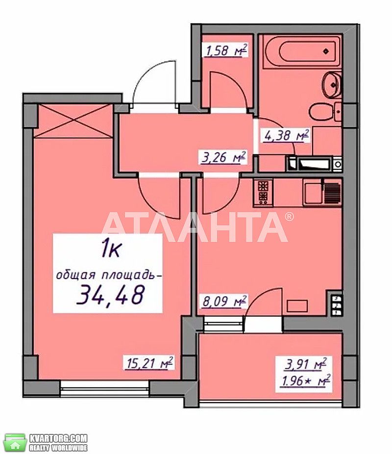 Sell 1-room apartment. Одесса, ЖК 7 Небо — photo 9