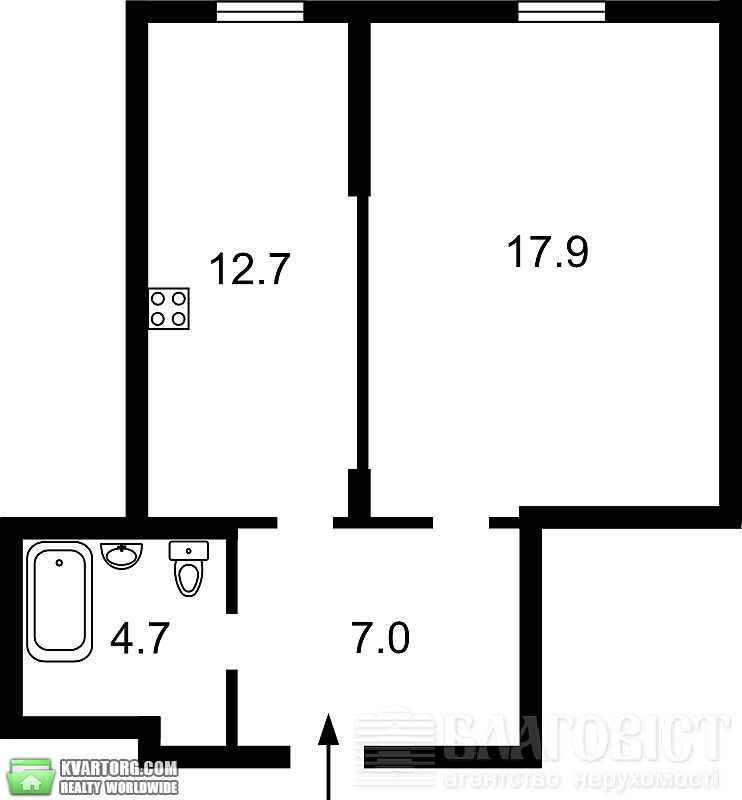 Sell 1-room apartment. Киев,  Кондратюка — photo 9