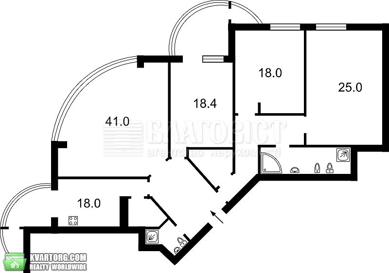 Rent out 4-room apartment. Киев,  Леси Украинки бул — photo 1