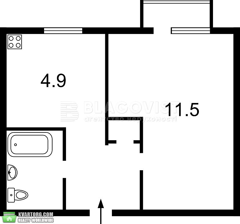 Sell 1-room apartment. Киев, лєскова — photo 3
