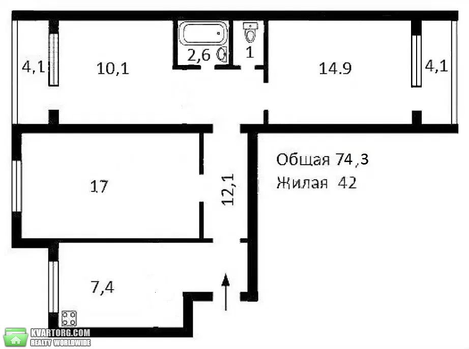 Sell 3-room apartment. Киев,  Бажана — photo 10