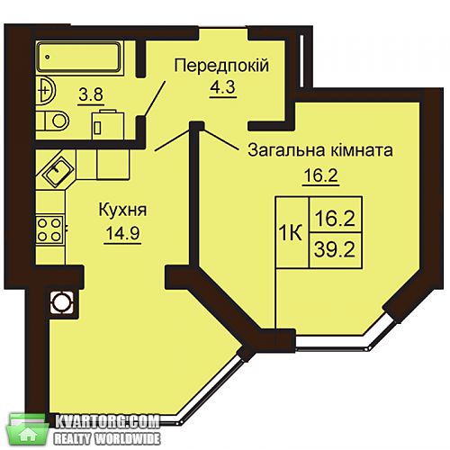 Sell 1-room apartment. Киев, Абрикосовая — photo 2