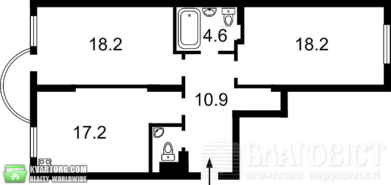 Sell 2-room apartment. Киев, Феодосийский пер — photo 5