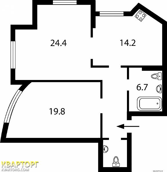 Sell 2-room apartment. Киев,  Героев Сталинграда пр — photo 7