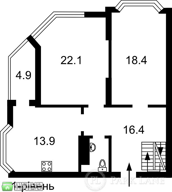 Sell 2-room apartment. Киев, Пчелки — photo 4