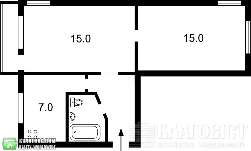 Sell 2-room apartment. Киев,  Гашека — photo 6
