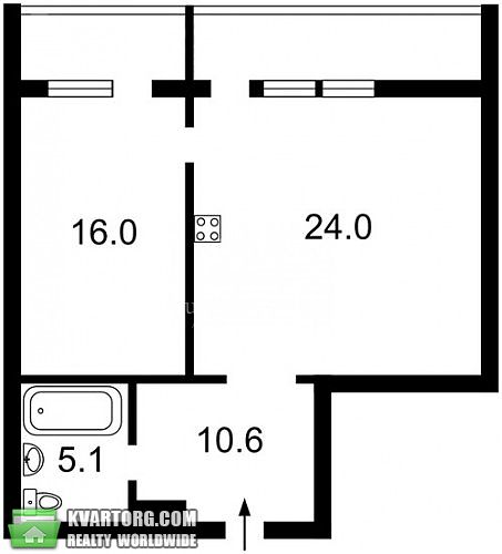 Sell 2-room apartment. Киев, Щорса — photo 8