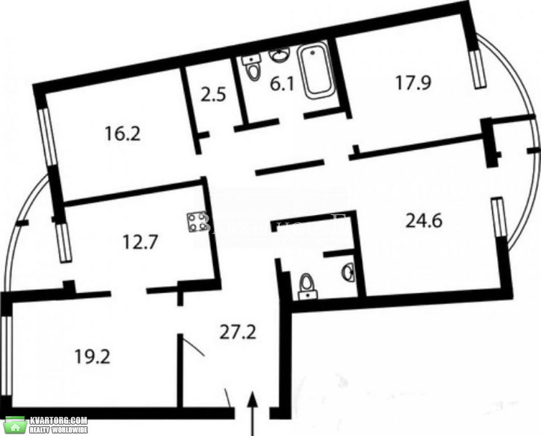 Rent out 4-room apartment. Киев,  Днепровская наб — photo 9