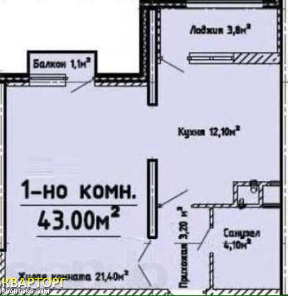 Sell 1-room apartment. Одесса, Говорова — photo 3