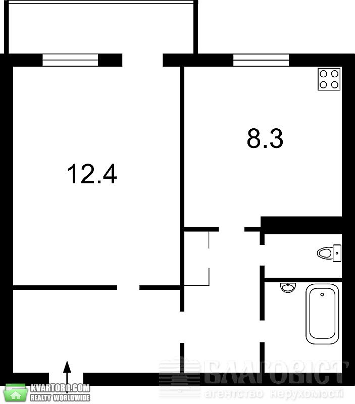 Sell 1-room apartment. Киев,  Мирного Панаса — photo 3