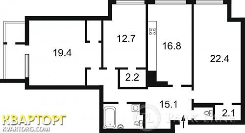 Sell 3-room apartment. Киев,  Ахматовой — photo 2