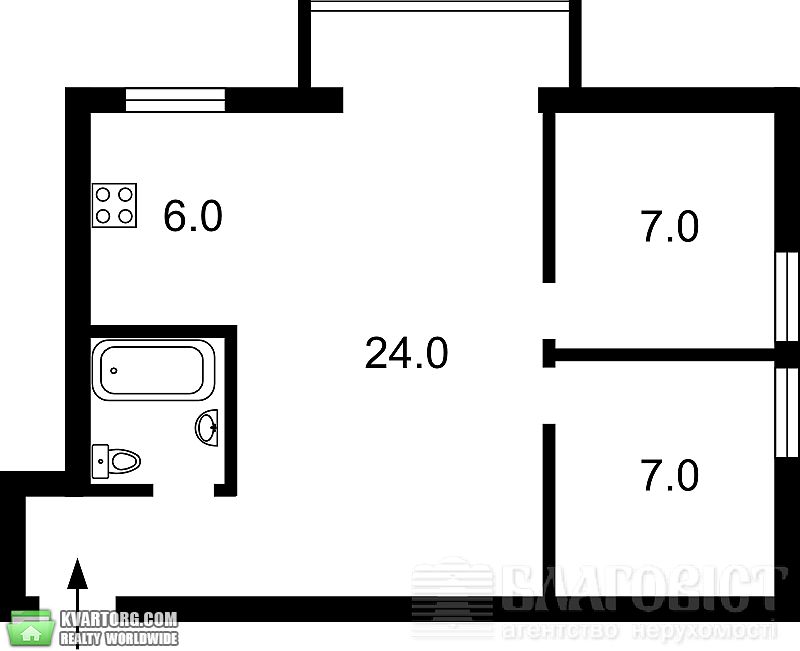 Sell 2-room apartment. Киев,  Лумумбы — photo 6