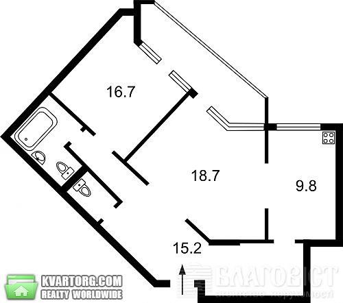 Sell 2-room apartment. Киев, Ломоносова — photo 3
