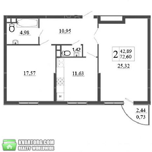 Sell 2-room apartment. Киев,  Ломоносова — photo 2
