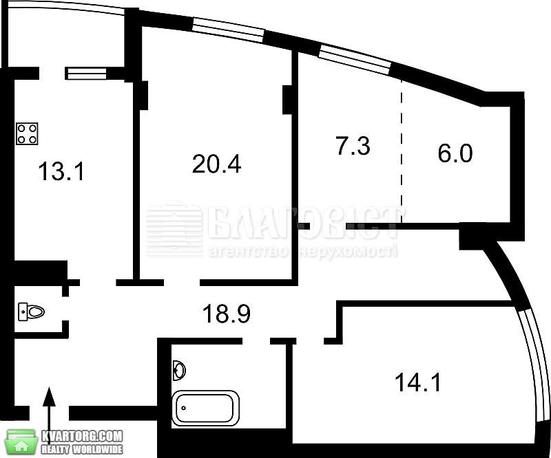 Sell 3-room apartment. Киев,  Победы пр — photo 3