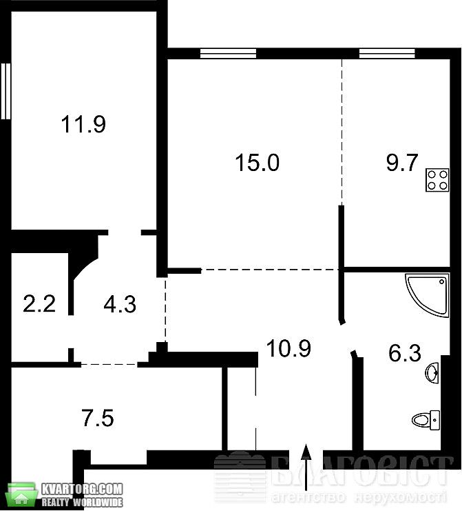 Sell 2-room apartment. Киев, Тимошенко — photo 2