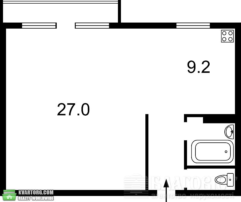 Sell 1-room apartment. Киев,  Ямская — photo 9