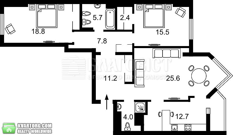 Sell 3-room apartment. Киев,  Барбюса — photo 5
