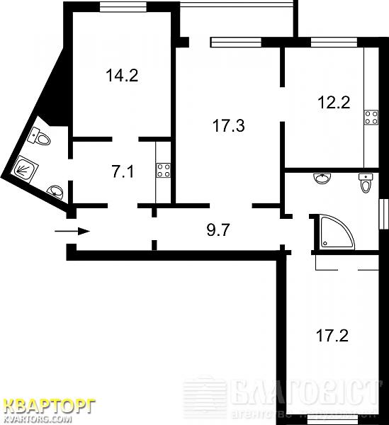 Sell 1-room apartment. Киев,  Чавдар — photo 2