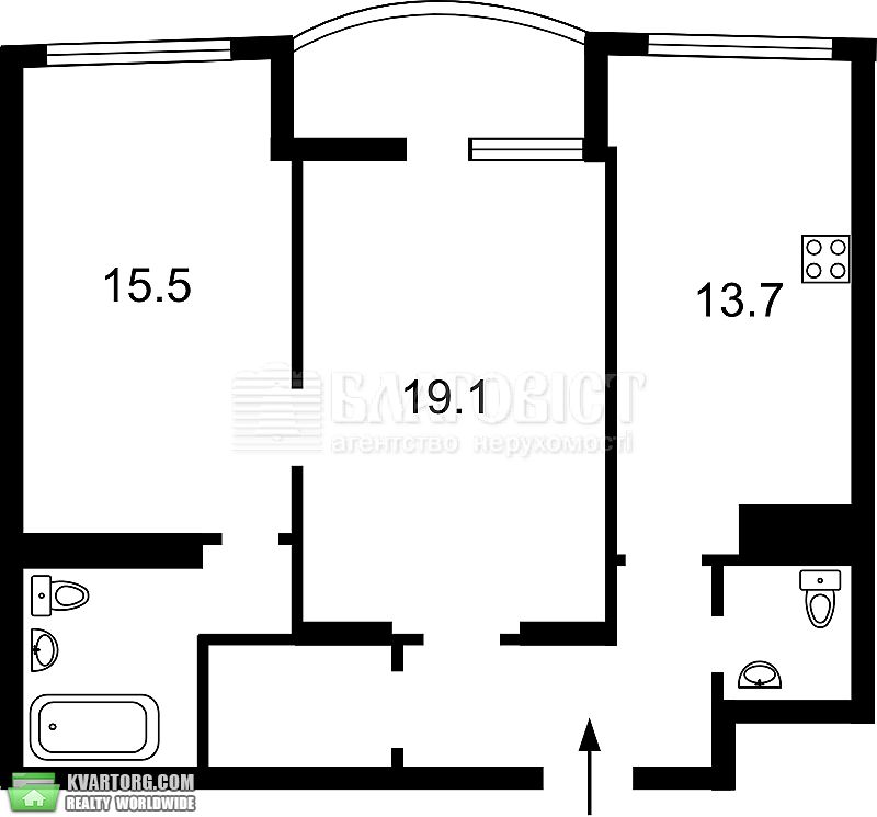 Sell 2-room apartment. Киев,  Героев Сталинграда пр — photo 2