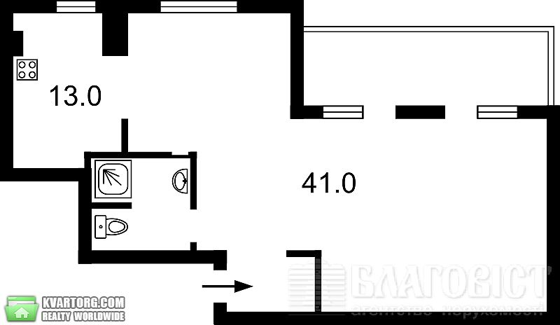 Sell 1-room apartment. Киев,  Ахматовой — photo 2
