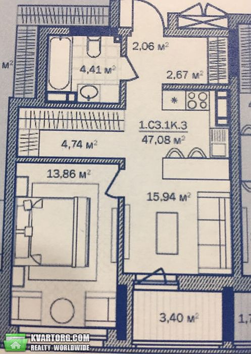 Sell 1-room apartment. Киев, Сверстюка — photo 6