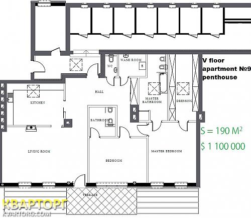 Sell multi-room apartment. Киев,  Глазунова — photo 9