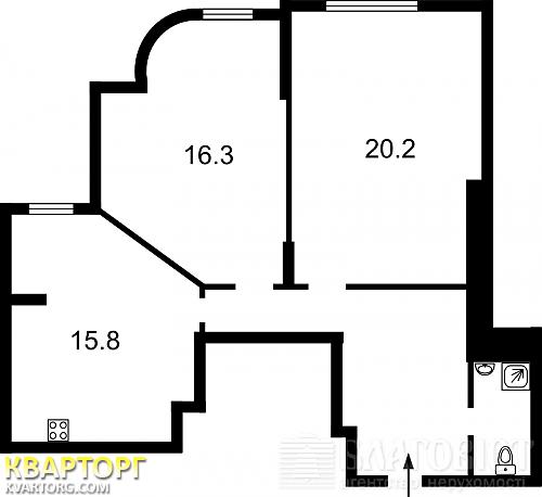 Sell 2-room apartment. Киев, Майорова — photo 8